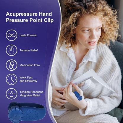 UK-0609 Sugar Control LI4 Acupressure Point Clip | Headache, Migraine &Tension Relief | Stress Alleviation, Pressure Point Clip Light Weight (1 pc)