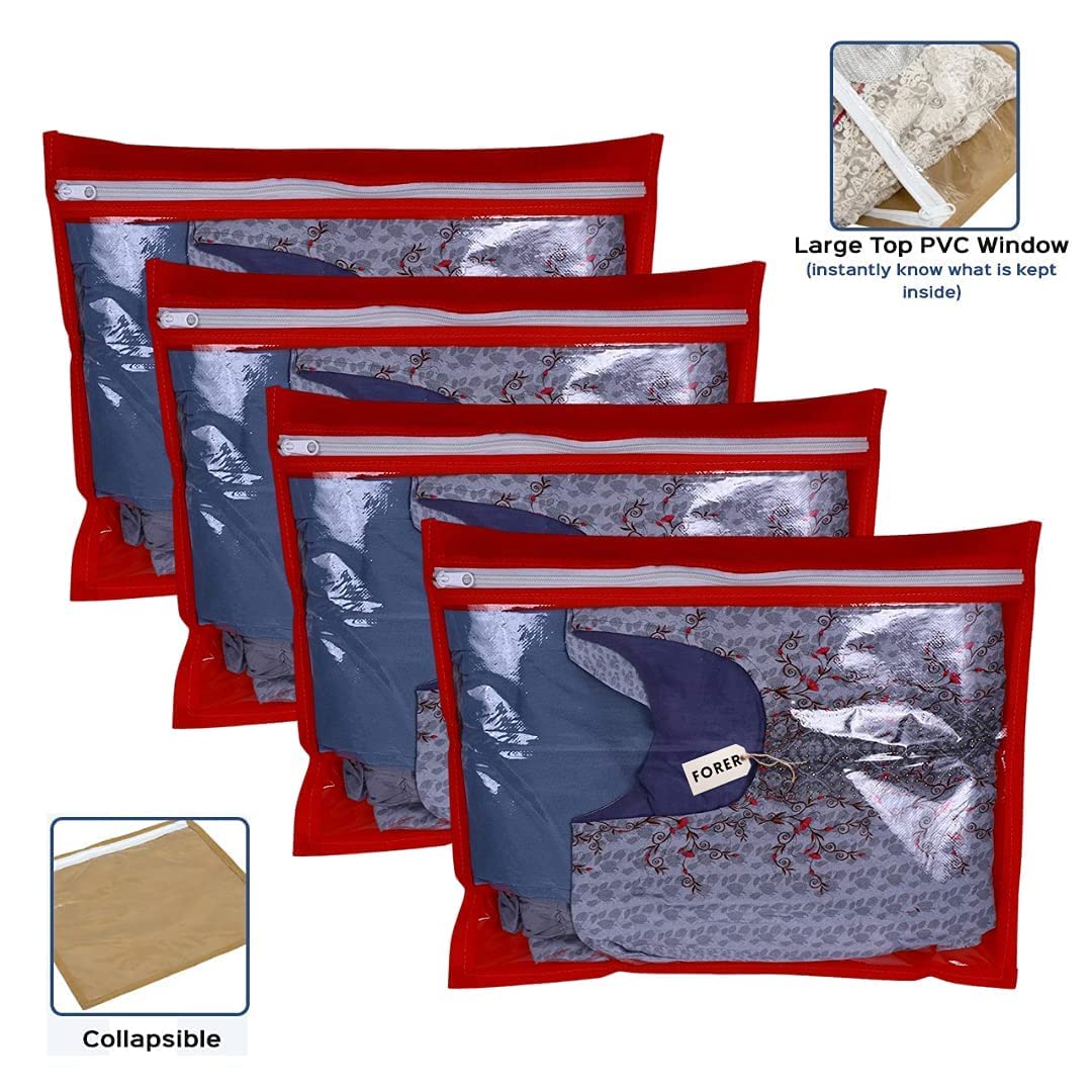 UK-0856 Heavy Quality Saree Packing Covers/Wedding Saree Packing Bags , Multicolor (1Pcs)