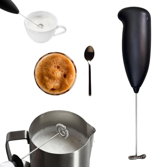 UK-1078 Coffee, Lattes, Milk, & Cream | Coffee Whisker for Home | Cappuccino, Frappe, Matcha, Egg Beater Handheld Coffee Blender (Fitting Sized Batteries to Use