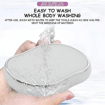 UK-1008 Crystal Hair Eraser Stone, Painless Magic Crystal Hair Remover for Women Men, Hair Removal Eraser Exfoliator Tool for Arms Legs Back Body Any Part