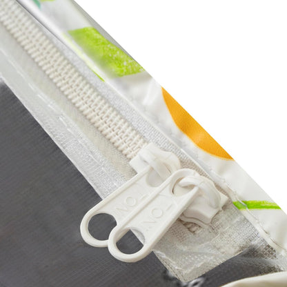 UK-1020 Semi Automatic Washing Machine Cover for  6 kg, 6.2 kg, 6.5 Kg, 7 kg Double Door | Waterproof, Dustproof, PVC, Outdoor Cover | With Full Open Zip | 83x46x83 cms