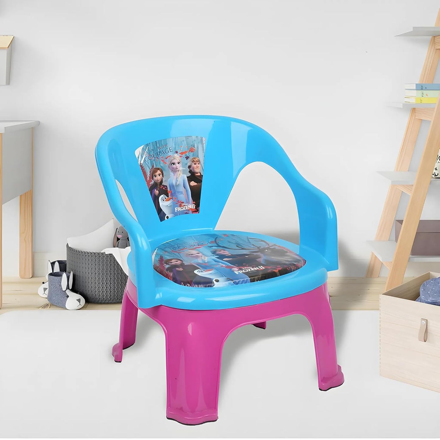 UK-0558 Soft Cushion Baby Chair for Kids Home School Study Plastic Chairs for Boys and Girls