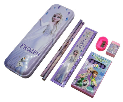 UK-0570  Cartoon Printed Stationery Gift Pack For Kids For Birthday Return Gifts (Frozen) - Multicolor