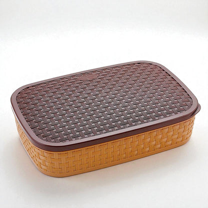 UK-0975 Rajwadi Style Container for Spices/Dry Fruit/Pickles/Chocolates/Mouth Freshener/Sweet Box Set with 6 Removable Cups for Kitchen, BPA Free Spice Container