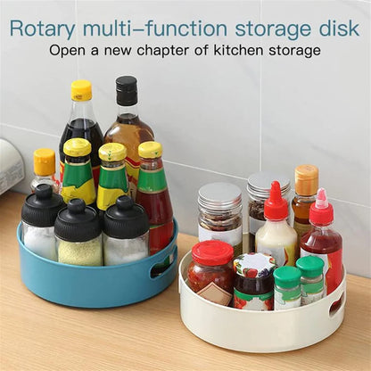 UK-0077 360° Rotating Organizer Tray/Kitchen Organizer/Multi- Function Rotating Tray/Cosmetics Organizer