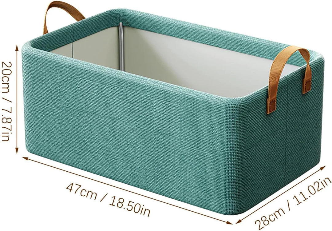 UK-0052 Closet Storage Bins, Fabric Storage Bins Baskets for Organizing Storage Box, Large-Capacity Box for, Travel, Dormitory, Fabric Baskets for Organizing