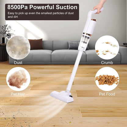 UK-0347 Wireless Vacuum Cleaner | Portable Cordless Handheld Vacuum Cleaner | Dust Collecting Cup with Floor Brush Connecting | All-in-one Machine Lazy Mop for Floor, Carpet (MULTI COLOR)