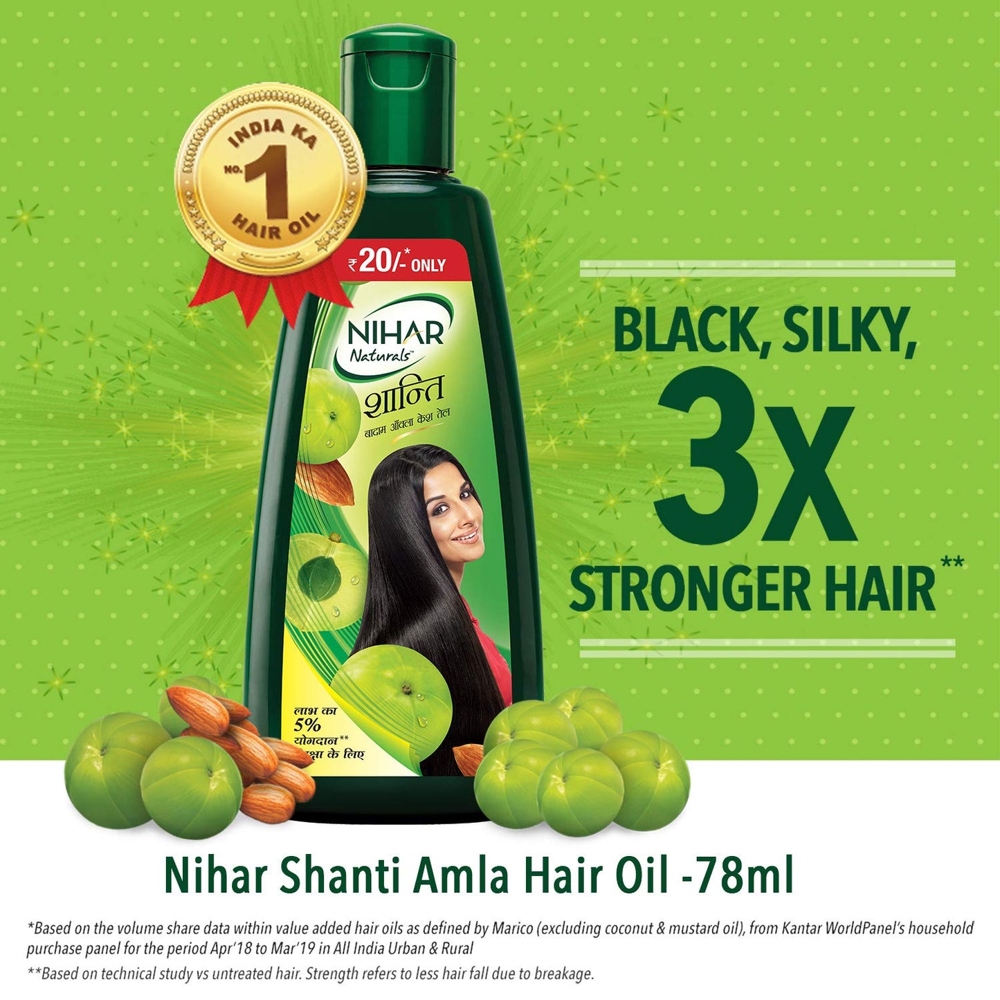 Nihar Shanti Amla Badam Hair Oil