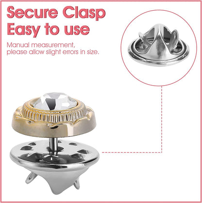 UK-1091 10Pcs Safety Buttons for Women Brooch for Women Women Shirt Brooch Buttons Cover up Button Pearl Safety Brooch Pins Button for Clothing Dress Supplies Clothing Bags Accessories Supplies DIY Crafts