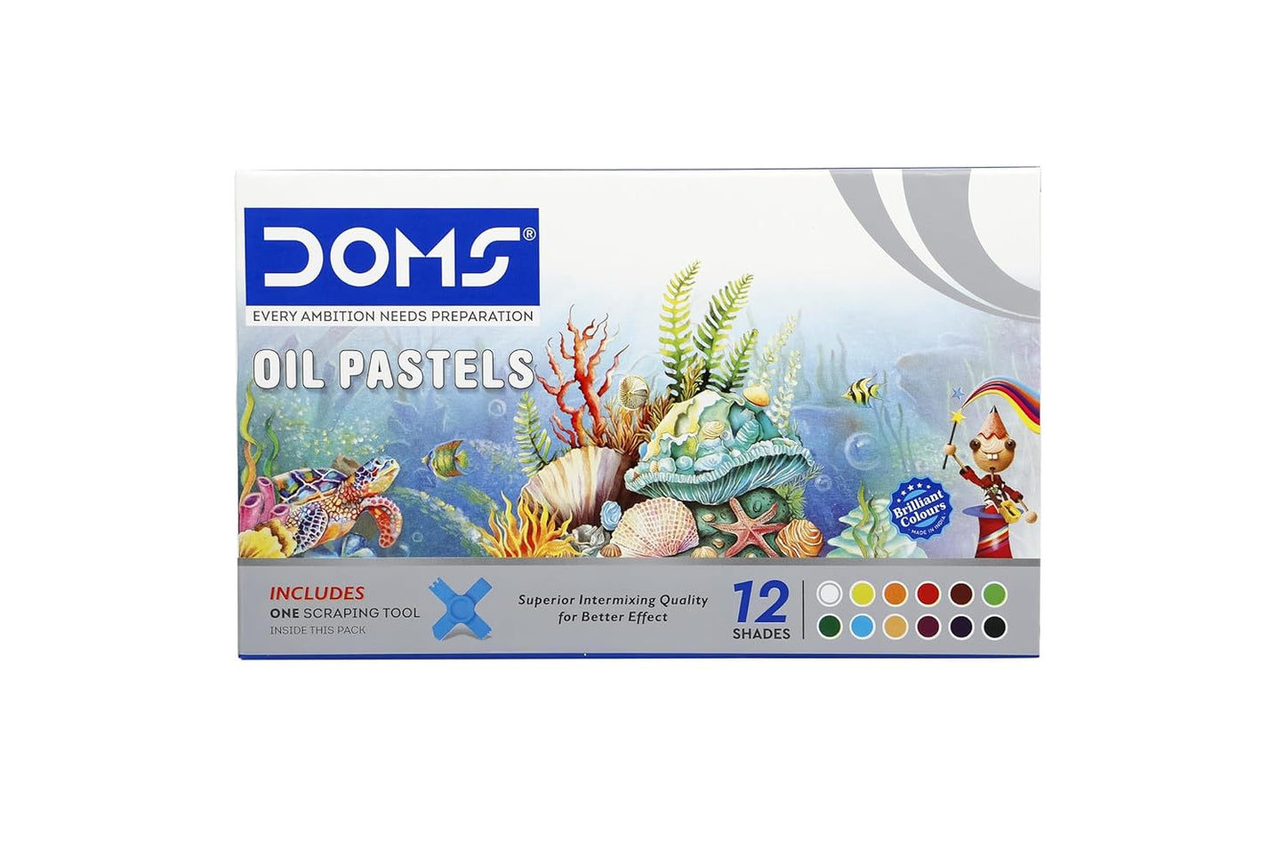 UK-0988 Doms Art Strokes Kit | Perfect Value Pack | Kit For Creative Minds | Gifting Range For Kids