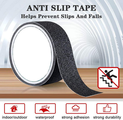 UK-0899 Anti Slip Tape, Waterproof Non Skid Grip Tape Sticker for Indoor Outdoor Stairs Steps - 25 mm x 5 meter