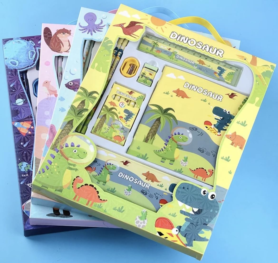 UK-0572 Fancy Stationary Set Dinosaur Design For Kids Children Back To School Office Supplies Perfect Gifts