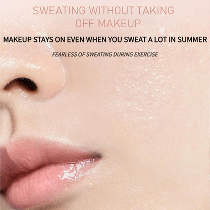 UK-1040 Beauty Foundation Stick, 2-in-1 Multifunctional Moisturizing Foundation Stick with Brush, Long Lasting Natural Matte Finish, Lightweight, Waterproof, 20g, Suitable for All Skin Types