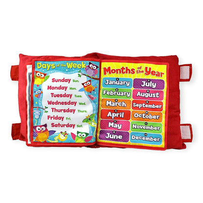 UK-0316 Creation Printed Velvet Learning Baby Pillow/Cushion/Toys/Soft Toys/Toddler Pillow/Kids Pillow for Baby Boy/Baby Girl Colour(Multi Color)