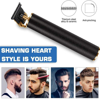 UK-0001 Vintage T9 classic Rechargeable Hair Clipper Professional Hair Trimmer For Men | Adjustable Hair Clipper Blade for Trimming and Shaving for close precise cut | 90 min runtime