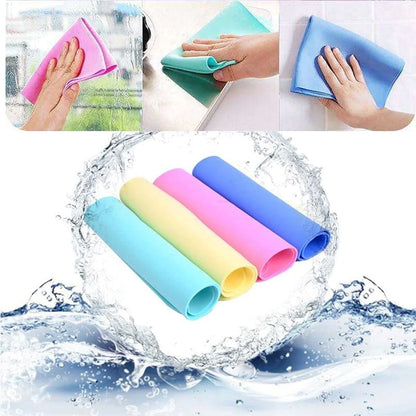 UK-0015 Magic Towel Reusable Soft Super Absorbent Water Chamois Leather Wipes