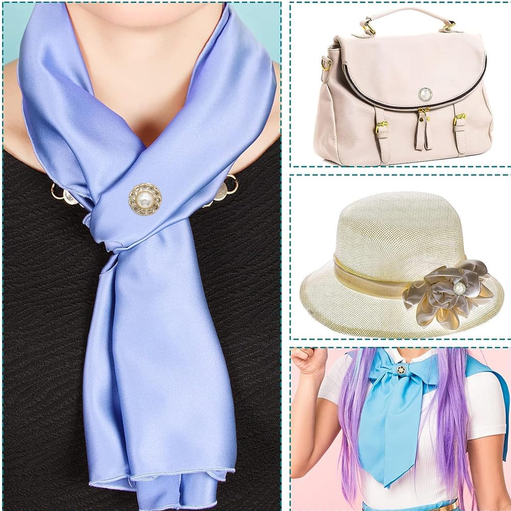 UK-1091 10Pcs Safety Buttons for Women Brooch for Women Women Shirt Brooch Buttons Cover up Button Pearl Safety Brooch Pins Button for Clothing Dress Supplies Clothing Bags Accessories Supplies DIY Crafts