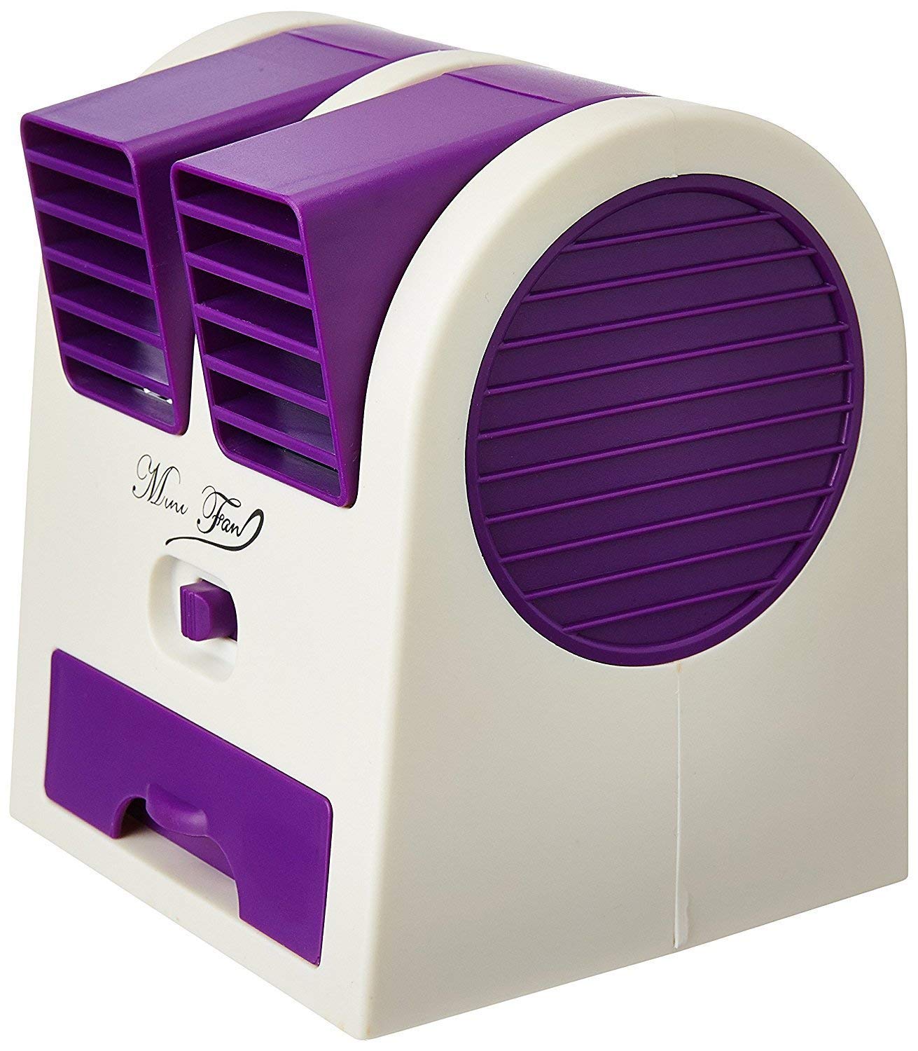 UK-0295 Mini Fan USB and Battery Powered Mini Portable Dual Blower Desk Table Air Cooler Fan