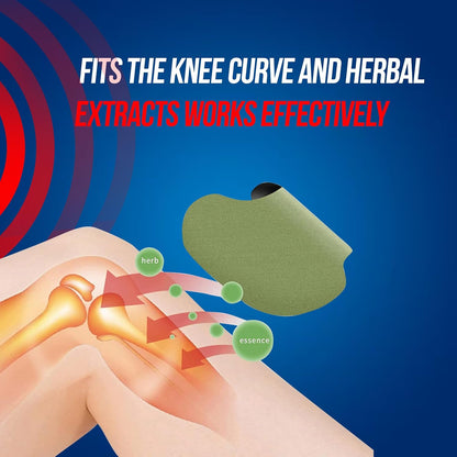 UK-1037 Knee Pain Relief Patches,Inflammation Patch Sticker Instant Relief from Pain glucocare Joint Pain Relief Products Natural Wormwood Extract Patch (pack- 10 patches)