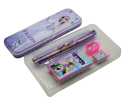 UK-0570  Cartoon Printed Stationery Gift Pack For Kids For Birthday Return Gifts (Frozen) - Multicolor