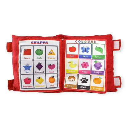 UK-0316 Creation Printed Velvet Learning Baby Pillow/Cushion/Toys/Soft Toys/Toddler Pillow/Kids Pillow for Baby Boy/Baby Girl Colour(Multi Color)