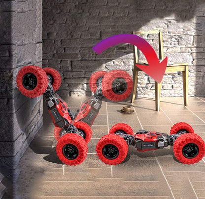 UK-1021 Double Sided Stunt Racing Moka 4-Wheel Drive/ Off Road Rock Crawler Remote Control RC Car with 2.4 GHz for Kids, Boys