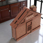 UK-0901 Wooden Piggy Bank for Kids, Retro Money Saving Box with 100000 Wooden Toy Targets