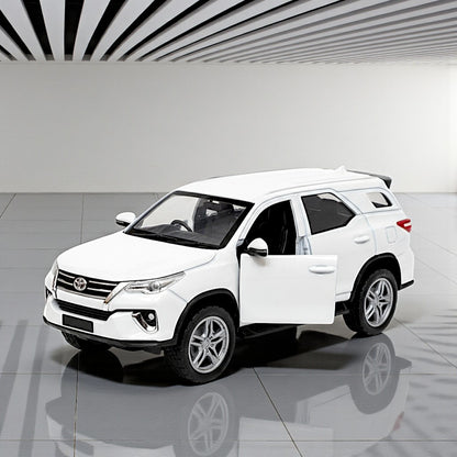 UK-1024 Fortuner Die-Cast Car Sturdy Metal Miniature Model Toy Vehicle for Kids Realistic Design with Smooth Action Premium Collectible Fortuner Toy Car