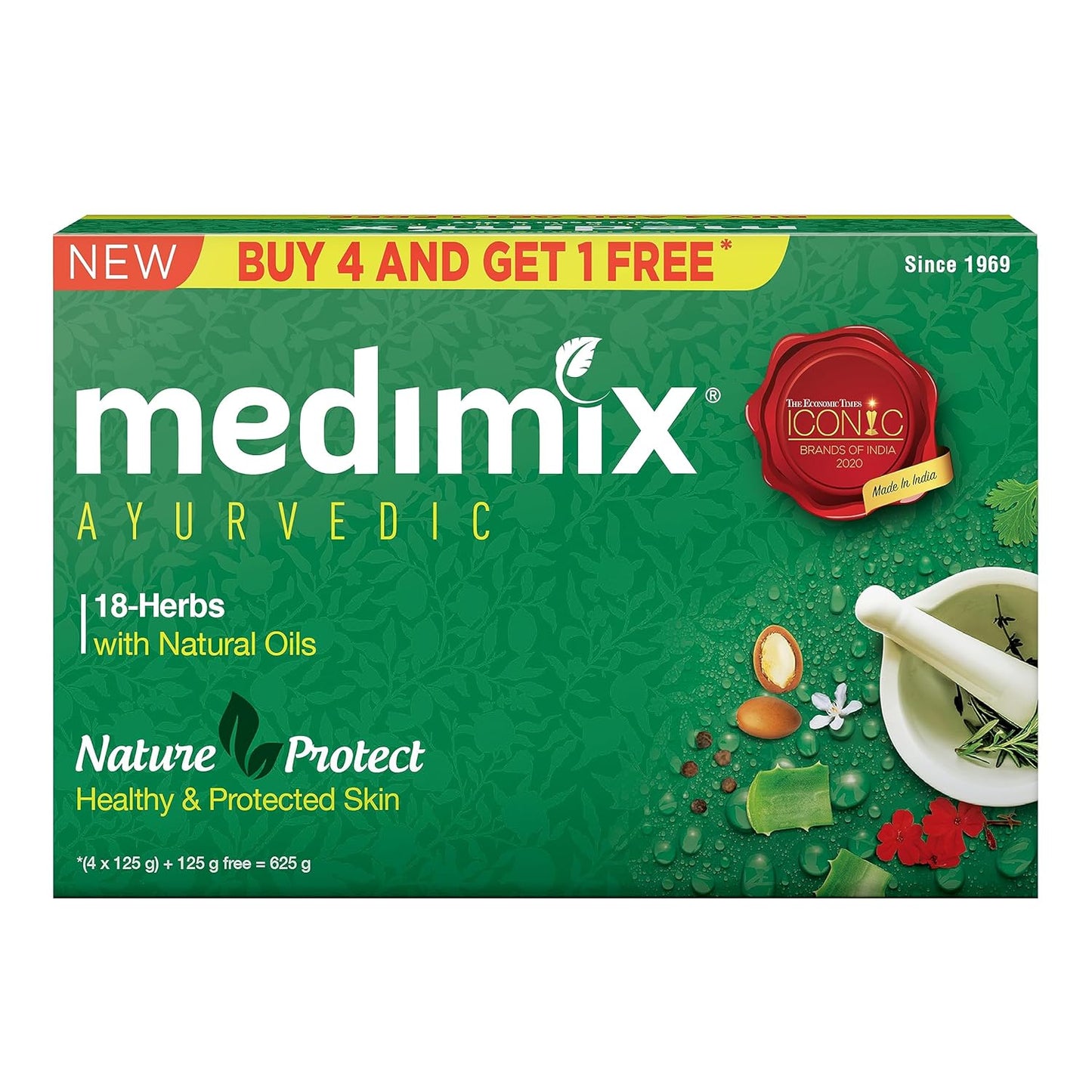 Medimix Ayurvedic Bathing Soap | Natural Oils For Healthy & Protected Skin | Shop Herbal