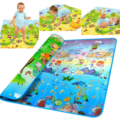 UK-0046 Waterproof Single Side Baby Play Crawl Floor Mat for Kids Picnic School Home (Size 180 x 115)