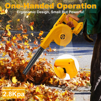 UK-0874 Cordless Air Blower, Leaf Blower Cordless with Battery and Charger, 3.0Ah Battery Powered Leaf Blowers Handheld Electric Blowers for Lawn Care, Patio, Snow, Dust, Blowing Leaves