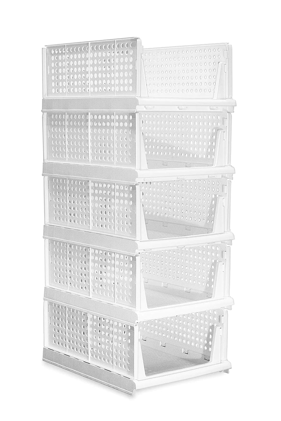 UK-0058 LAYER STACKABLE MULTIFUNCTIONAL STORAGE,FOR CLOTHES FOLDABLE DRAWER SHELF BASKET UTILITY CART RACK STORAGE ORGANIZER CART FOR KITCHEN, PANTRY CLOSET, BEDROOM, BATHROOM, LAUNDRY