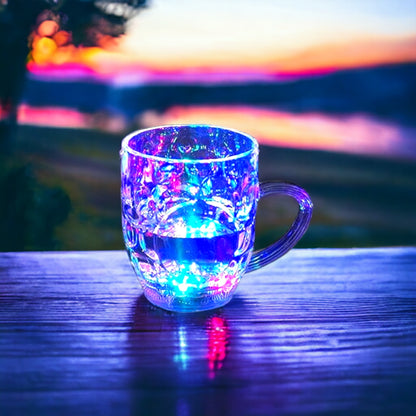 UK-0175  LED Cup Flash Lighting Seven Changing Lights Cup for Drink & Water Perfect for Halloween Decor Rainbow Color