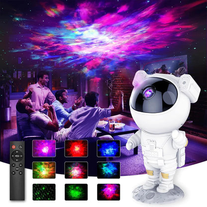 UK-0039 Star Projector Galaxy Night Light Astronaut Space Projector Starry Nebula Ceiling LED Lamp with Timer & Remote, Kids Room Decor Aesthetic, Gifts for Christmas Birthdays