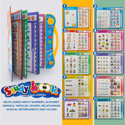 UK-0321  Interactive E Learning Children Book Musical English Educational Phonetic Learning Book for 3+ Years, Model - Puzzle Fun