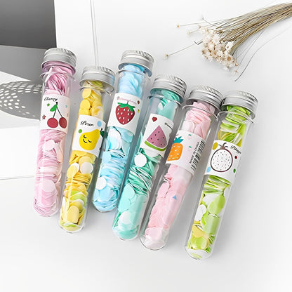 UK-0179 Soft Paper Soap Flower Design Tube Shape Bottle (Assorted/Random Colour)