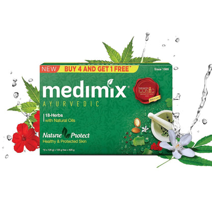 Medimix Ayurvedic Bathing Soap | Natural Oils For Healthy & Protected Skin | Shop Herbal