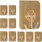 UK-0932 Wall Hanging Hooks for Wall Without Drilling |6 Pack Self Adhesive Hooks for Wall Heavy Duty Strong Nail Free | Kitchen Accessories Items (Hanging Hook, Golden)