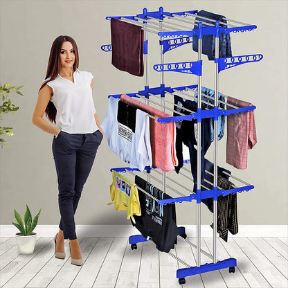 3 Layer  Stainless Steel  Cloth Stand for Drying Clothes