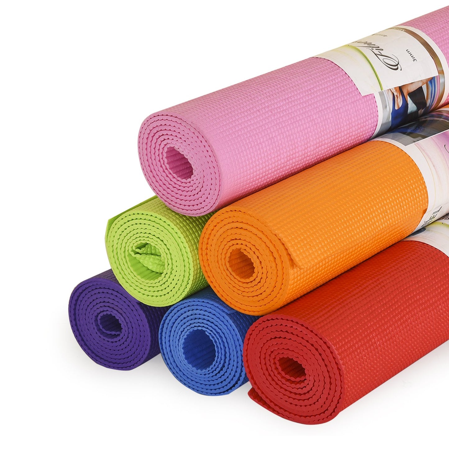 UK-0143 Yoga Mat Anti Skid Gym Workout and Flooring Exercise for Men & Women (Standard Size, 4 mm Thick-Multi Color)