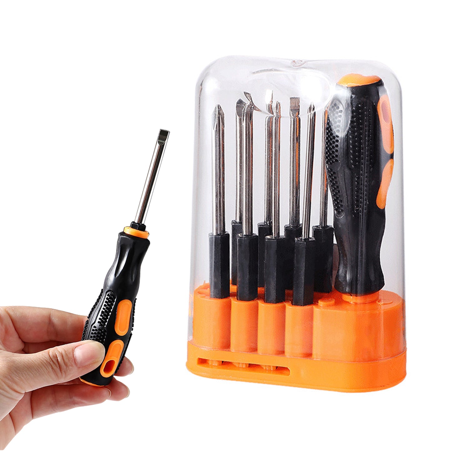 UK-0397 8 IN 1 SCREW DRIVER Non-Slip Grip Screw Driver Set For Mobile, Computer, Laptop repair tool set kit