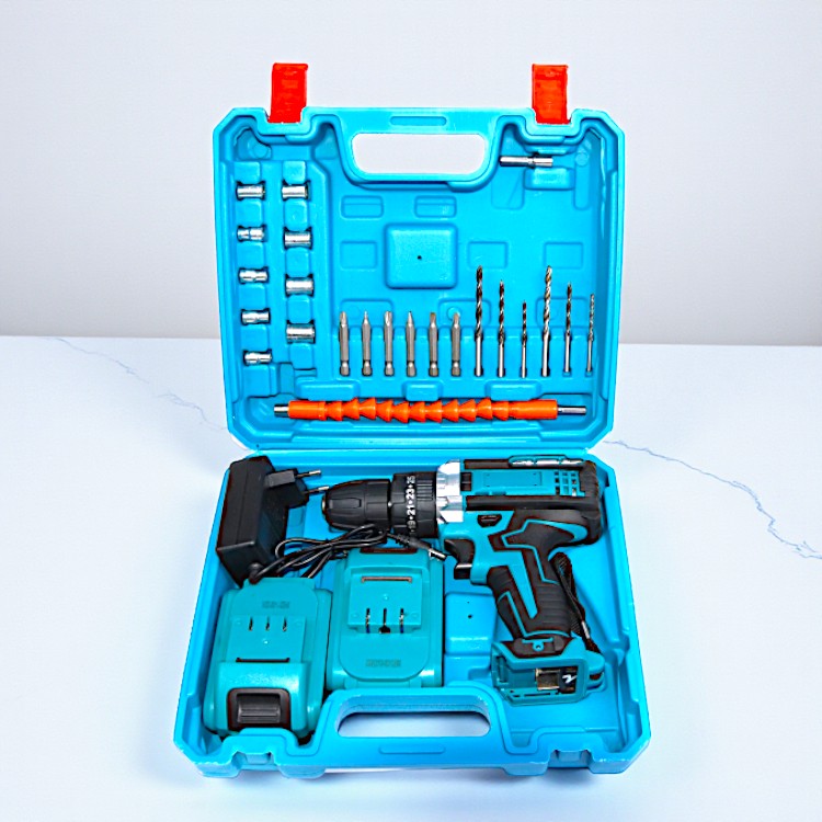 UK-1023 Cordless Drill Machine Kit, Drill with 2 Batteries, 2-Speed Electric , Compact Cordless Power Tool