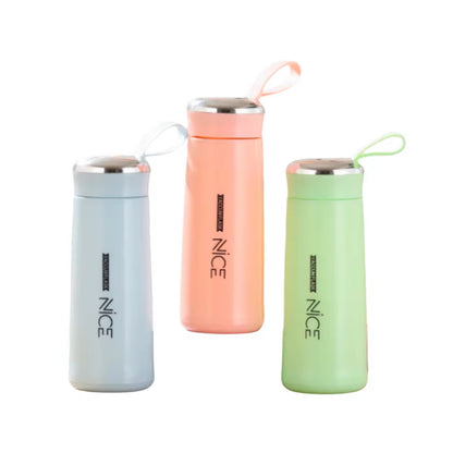 UK-0359 glass water bottle 400ml Glass Water Bottle with silicone protection sleeve cover