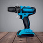 UK-1023 Cordless Drill Machine Kit, Drill with 2 Batteries, 2-Speed Electric , Compact Cordless Power Tool