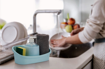 UK-0545 3 in 1 Soap Dispenser with Pump and Sponge Holder