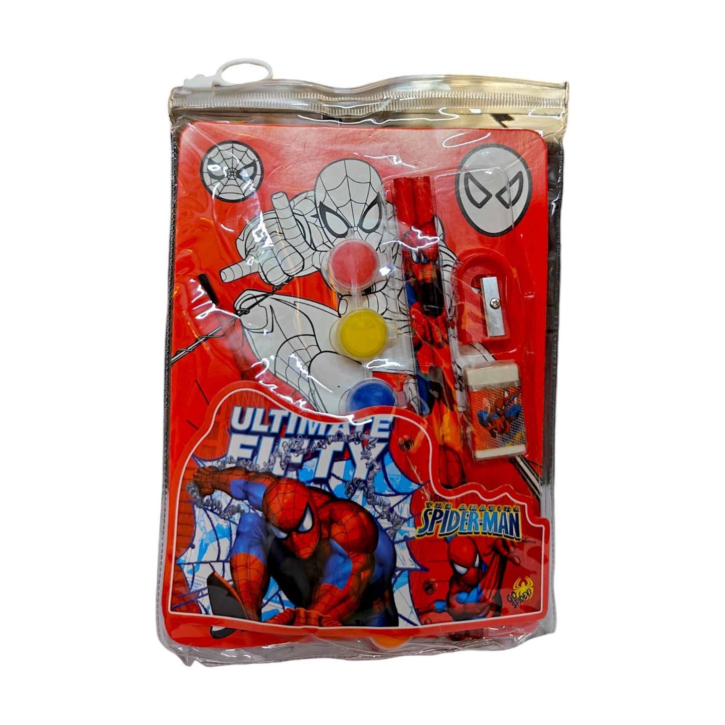 UK-0577 Spider Man Cartoon Printed Stationery Set for Kids