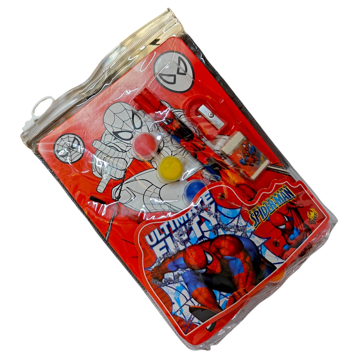 UK-0577 Spider Man Cartoon Printed Stationery Set for Kids