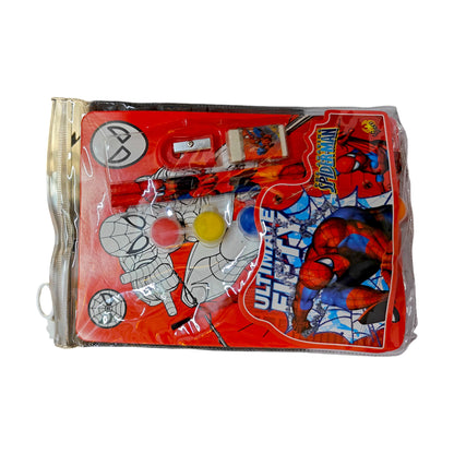 UK-0577 Spider Man Cartoon Printed Stationery Set for Kids