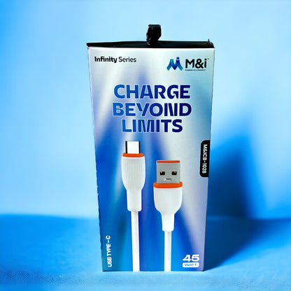 UK-0602 M&i Infinity series Type-C 45W Charging Cable