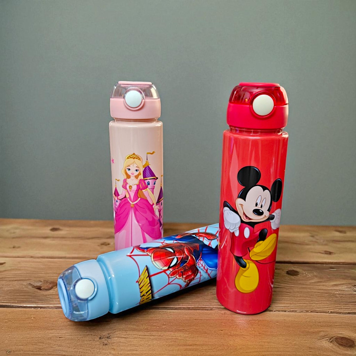 UK-0924 Cartoon Printed BPA Free  Kids Sipper  Water Bottle